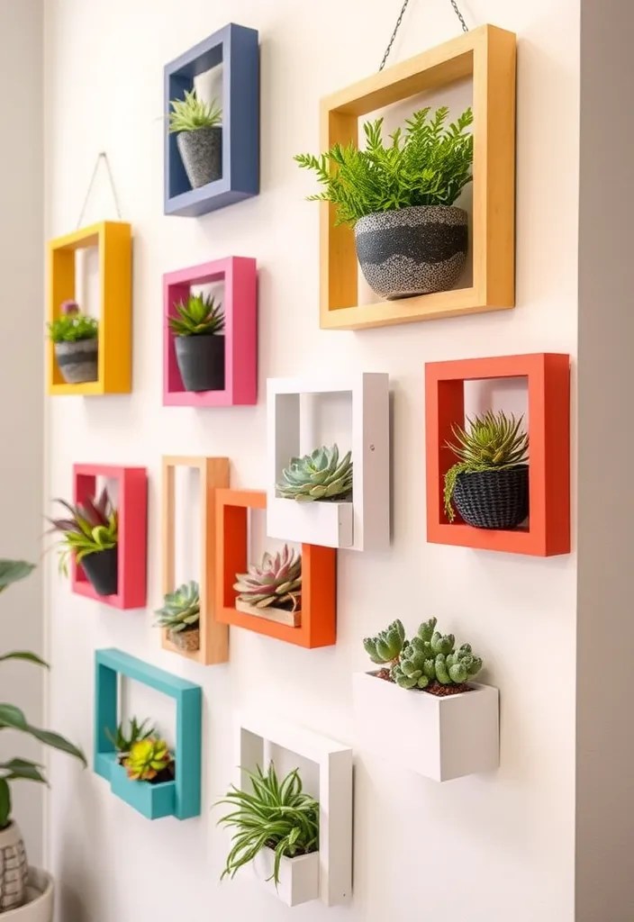 25 Ridiculously Easy DIY Home Decor Projects (Even Your Cat Could Do #9!) - 20. DIY Frame Planters